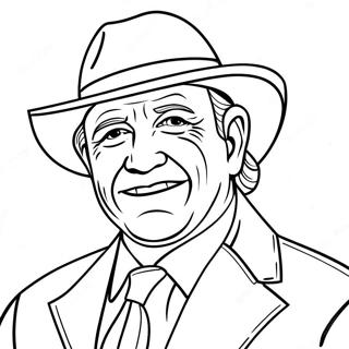 Easy For Seniors Wwe Coloring Page 68153-14907