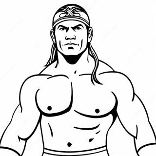 Simple Wwe Wrestler Coloring Page 68154-14909