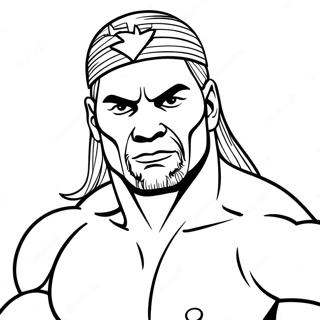 Simple Wwe Wrestler Coloring Page 68154-14910