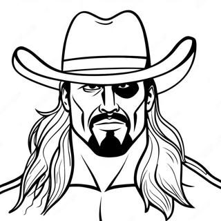 Calm Undertaker Wwe Coloring Page 68157 14921