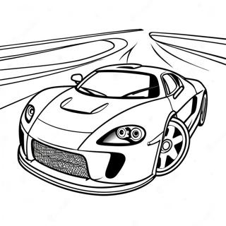 Fast Sports Car Racing Coloring Page 68319-14959