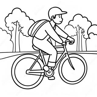 Adventurous Bicycle Ride Coloring Page 68320-14964