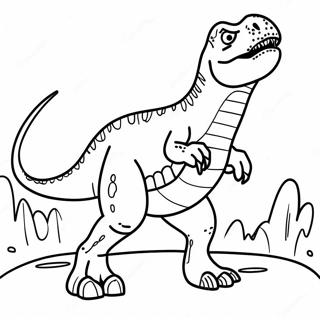 T Rex Roaring Coloring Page 68678-15030