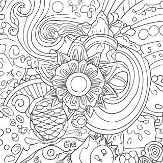 Colorful Galaxy Scene Coloring Page 68948-15089