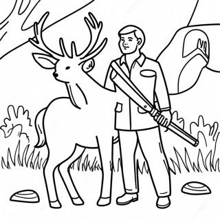 Hunting Coloring Pages