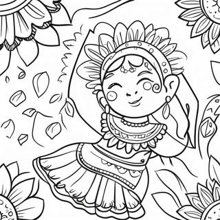 Vibrant Hispanic Festival Coloring Page 69215-15150