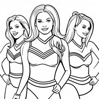 Buffalo Bills Cheerleaders Coloring Page 69576-15237