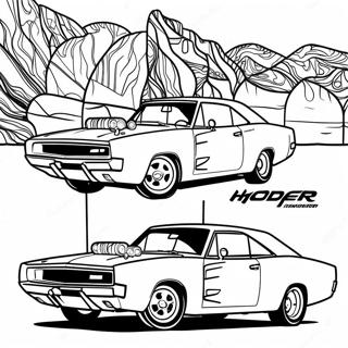 Dodge Charger Coloring Pages