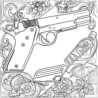 Gun Coloring Pages