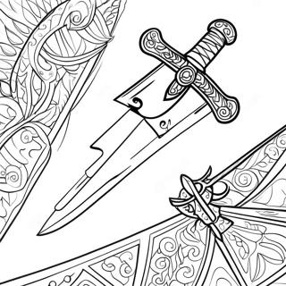 Sword Coloring Pages