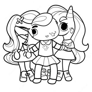 Equestria Girls Coloring Page 70137-15346