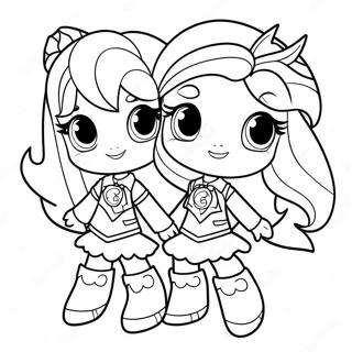 Equestria Girls Coloring Page 70137-15348