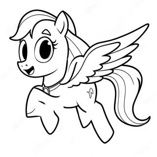 Rainbow Dash Flying Coloring Page 70138-15350