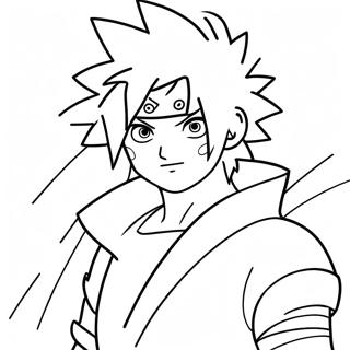 Sasuke Uchiha With Chidori Coloring Page 7018 767