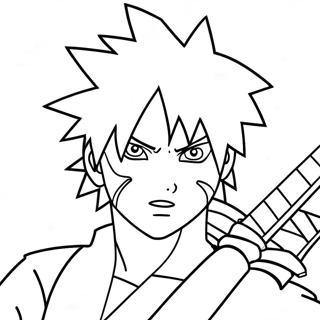 Sasuke Uchiha With Chidori Coloring Page 7018 768