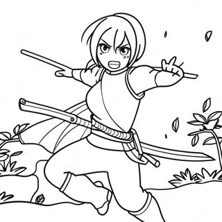 Sakura Haruno In Battle Coloring Page 7020 578
