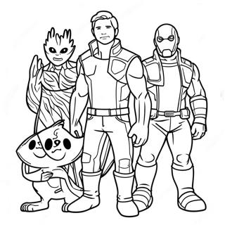 Guardians Of The Galaxy Coloring Pages