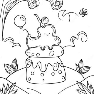 Whimsical Wednesday Coloring Page 7101-1118