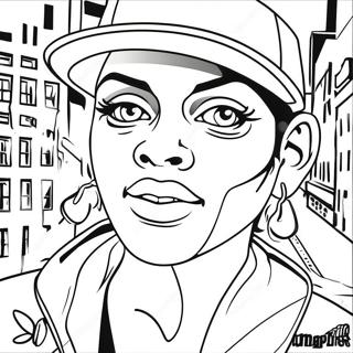 Urban Gangster Graffiti Art Coloring Page 71403 15635