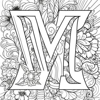 Letter M Coloring Page 71755-15706