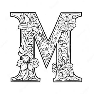 Letter M Coloring Page 71755-15708