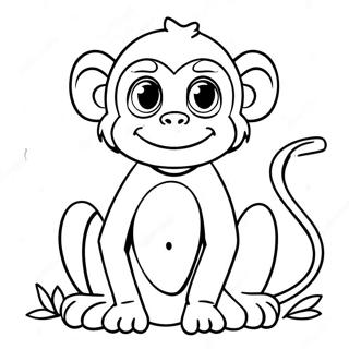 M Is For Monkey Coloring Page 71756-15709