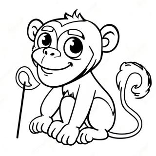 M Is For Monkey Coloring Page 71756 15712