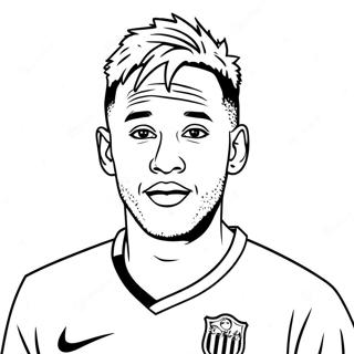 Neymar Coloring Pages