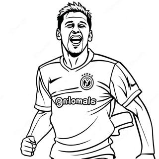 Neymar Celebrating A Goal Coloring Page 71884 15764