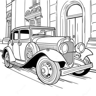 Vintage Car Coloring Page 71932 15793