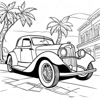 Vintage Car Coloring Page 71932 15794