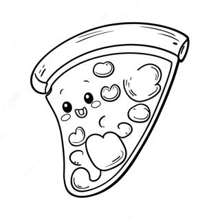 Cute Pizza Slice Coloring Page 72007-15850