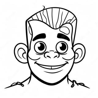 Cute Frankenstein Monster Coloring Page 72057-15890