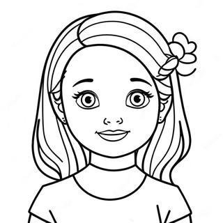 Pretty Girl Cute Girl Coloring Pages