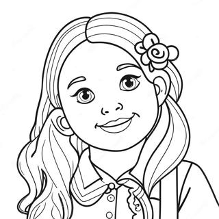 Pretty Girl Cute Girl Coloring Page 72082-15907