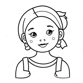 Pretty Girl Cute Girl Coloring Page 72082-15908