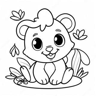 Charming Baby Disney Animals Coloring Page 72161 15973