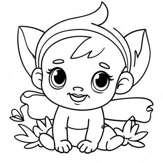 Playful Baby Disney Fairies Coloring Page 72162-15977
