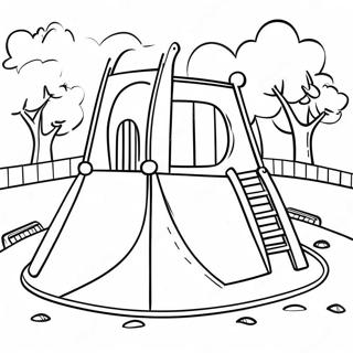 Playground Fun With Friends Coloring Page 72364-16140