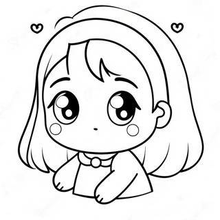 Kawaii Cute Anime Coloring Pages