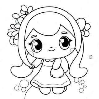 Kawaii Cute Anime Character Coloring Page 72387-16148