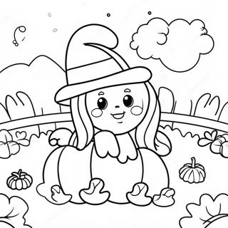 Cute Pumpkin Patch Coloring Page 72466-16210