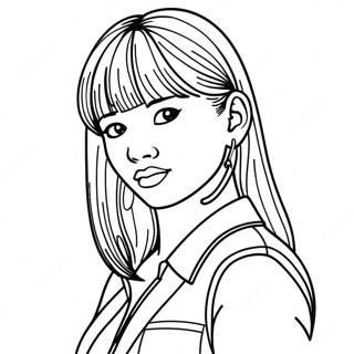 Lisa From Blackpink Coloring Page 72544-16275