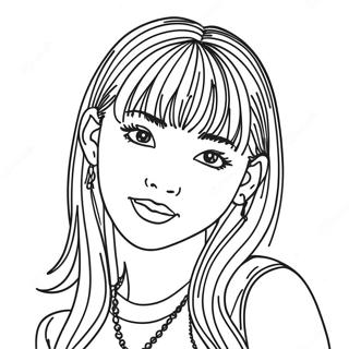 Lisa From Blackpink Coloring Page 72544-16276