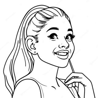 Ariana Grande Coloring Page 72619-16326