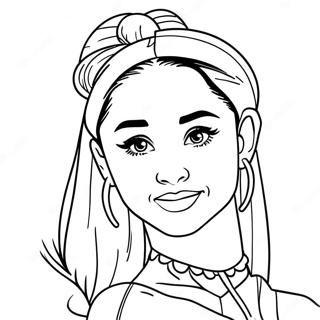 Ariana Grande Coloring Page 72619-16327