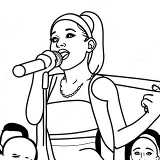 Ariana Grande In Concert Coloring Page 72621-16333