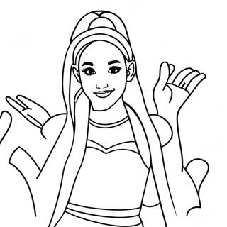 Ariana Grande In Concert Coloring Page 72621-16334