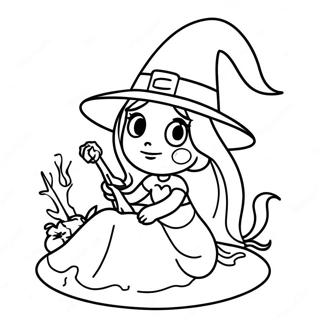 Witchy Coloring Page 72645-16346