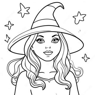 Witchy Coloring Page 72645-16347